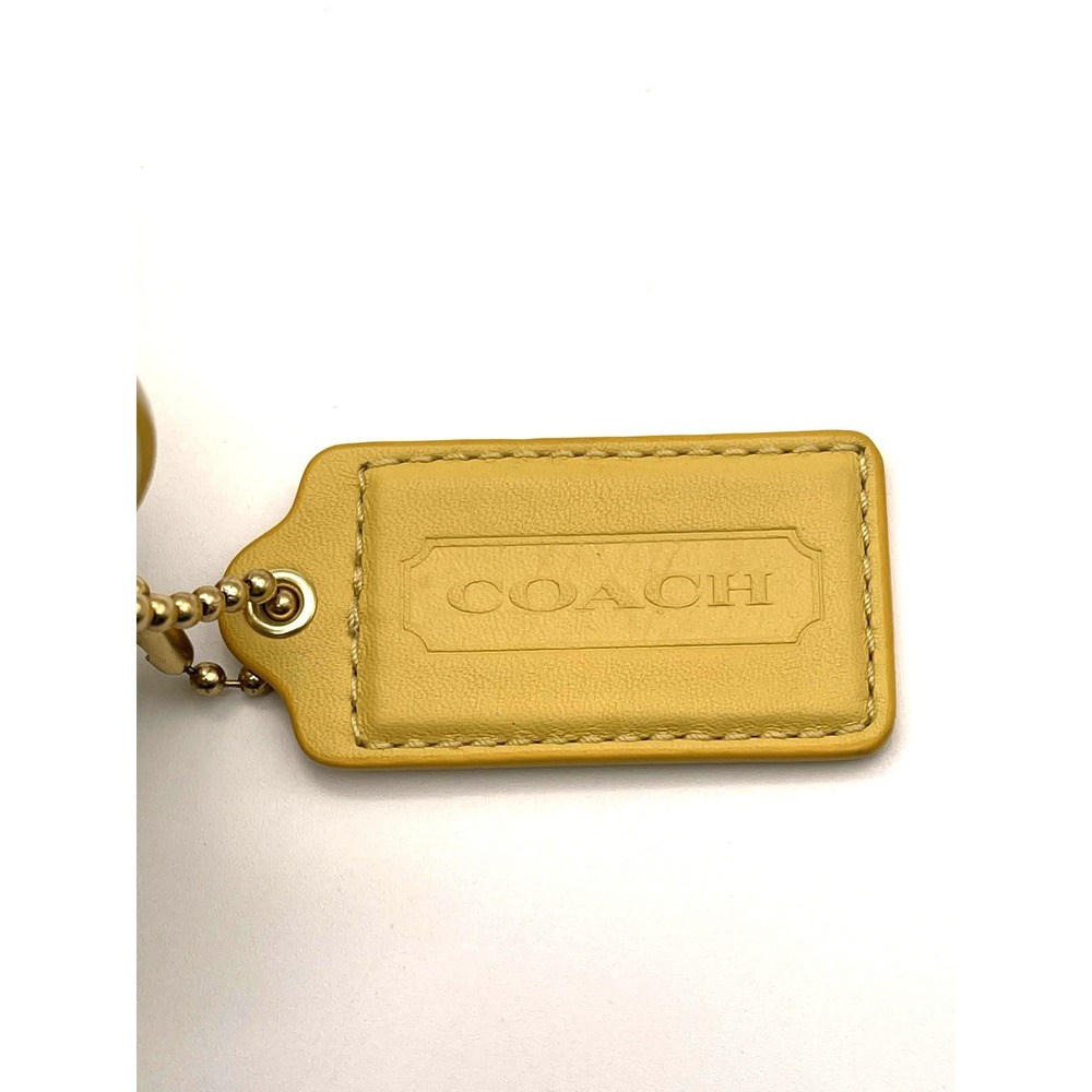 Coach Parker 230 Yellow Leather Zip Shoulder Hobo Bag Pleated Purse # 13442 Y2K - Picture 6 of 13
